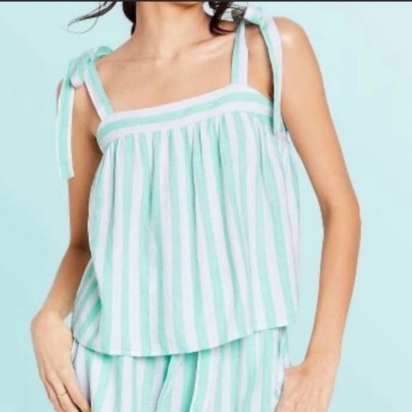 Stoney Clover Lane Tops - NWT Stoney Clover Ln. For Target Green Linen